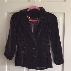 Willi Smith velvet brown jacket